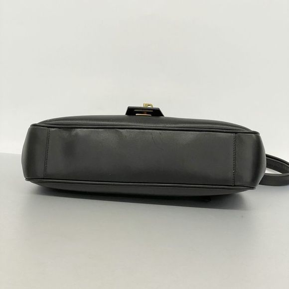 Gucci Shoulder Bag 90643 Leather Black Gold Hardware Women - Picture 3 of 10